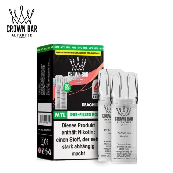 Al Fakher 600 - Peach Ice - Prefilled Pod 2ml/ Stück